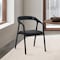 Armen Living Apache Black Oak Wood and Faux Leather Dining Chair LCAPSIBLK - alternate 13
